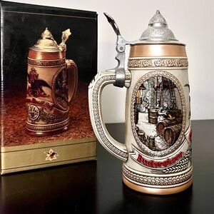 1985 Budweiser Collectible Beer Stein Tomorrow's Treasures Limited Edition